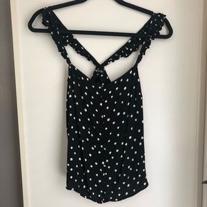 Madewell polka dot blouse